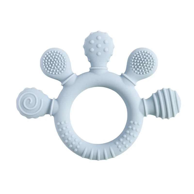 Baby Silicone Teethers Animal Food Grade Silicone Baby 0-12 Toys Silicone Teeth Grinding Stick Newborn Pacifier Accessories Toys