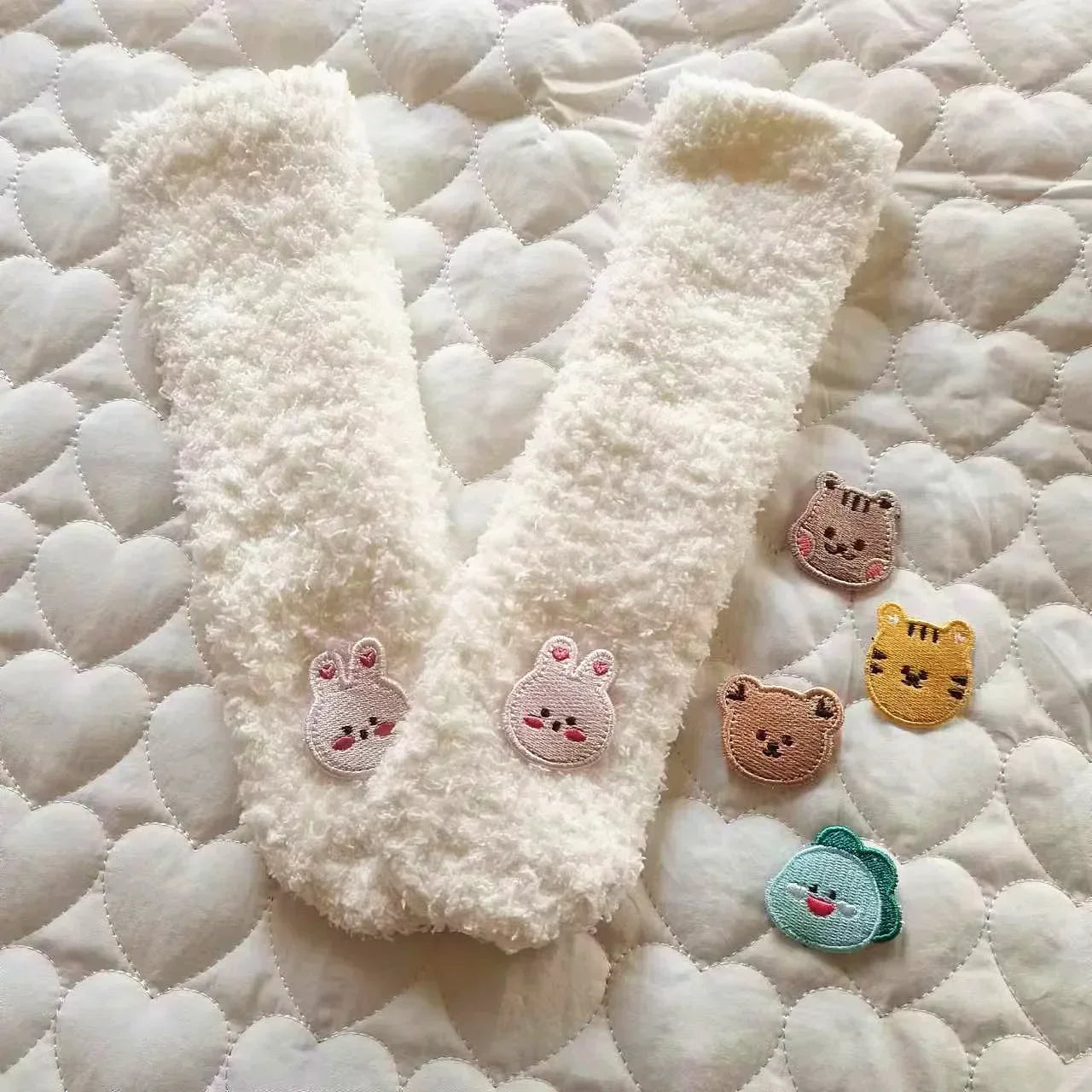 Winter Baby Socks Thick Warm Long Socks for Toddler White Autumn Winter PlushKnee Newborn Anti Slip Floor Socks