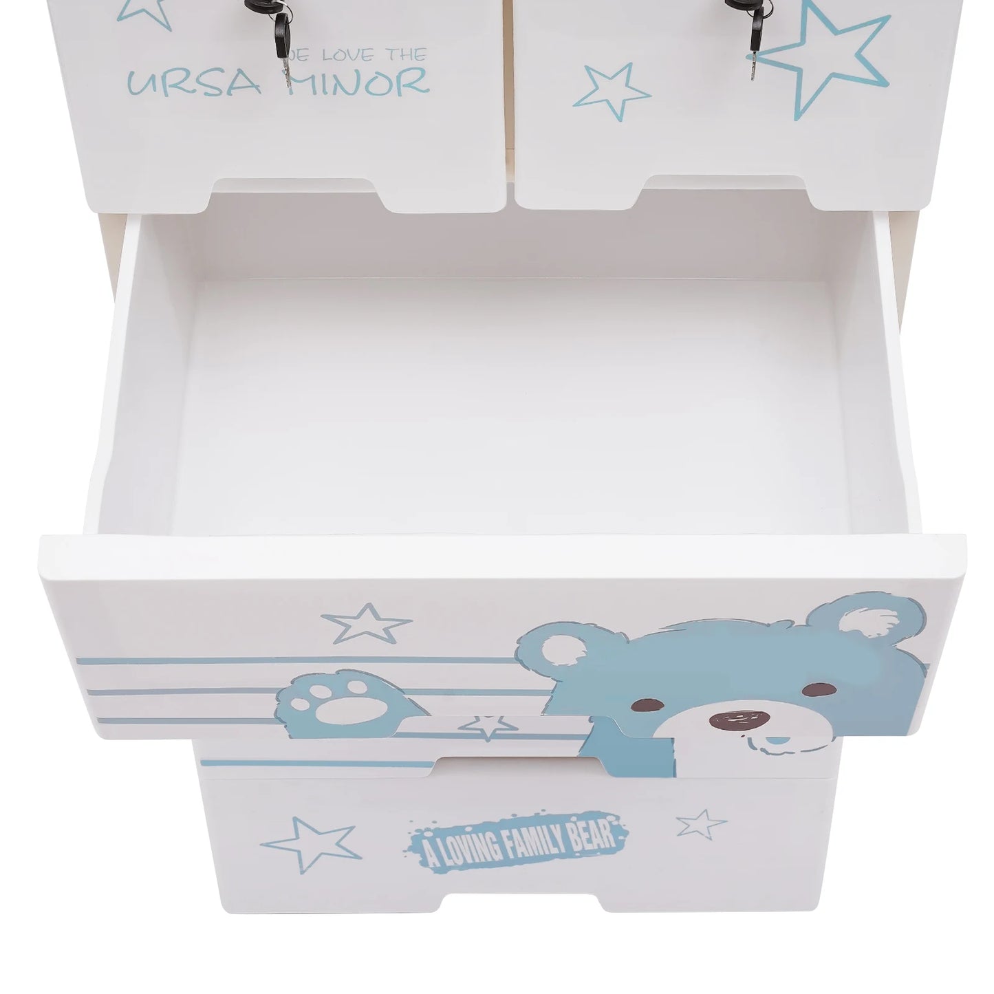 Storage Cabinet with 6 Drawers Plastic Drawers Dresser Closet Dresser Organizer