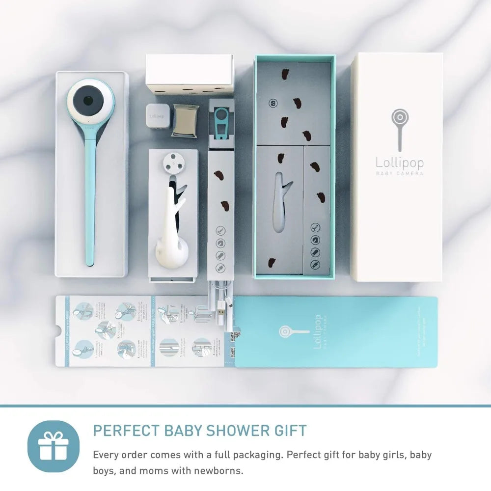 Baby Monitor (Pistachio) - Full-Featured Smart Wi-Fi Camera of True Crying Detection with Extra in-App Plan