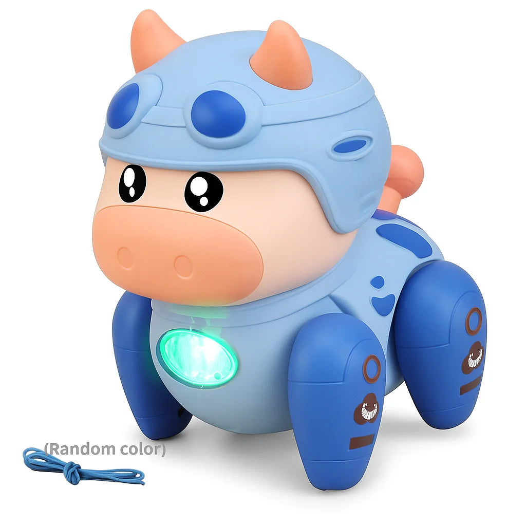 Cute Music Cow Toy For Kids - Dancing Crawling Toy, Can Light Up, Simulates Walking