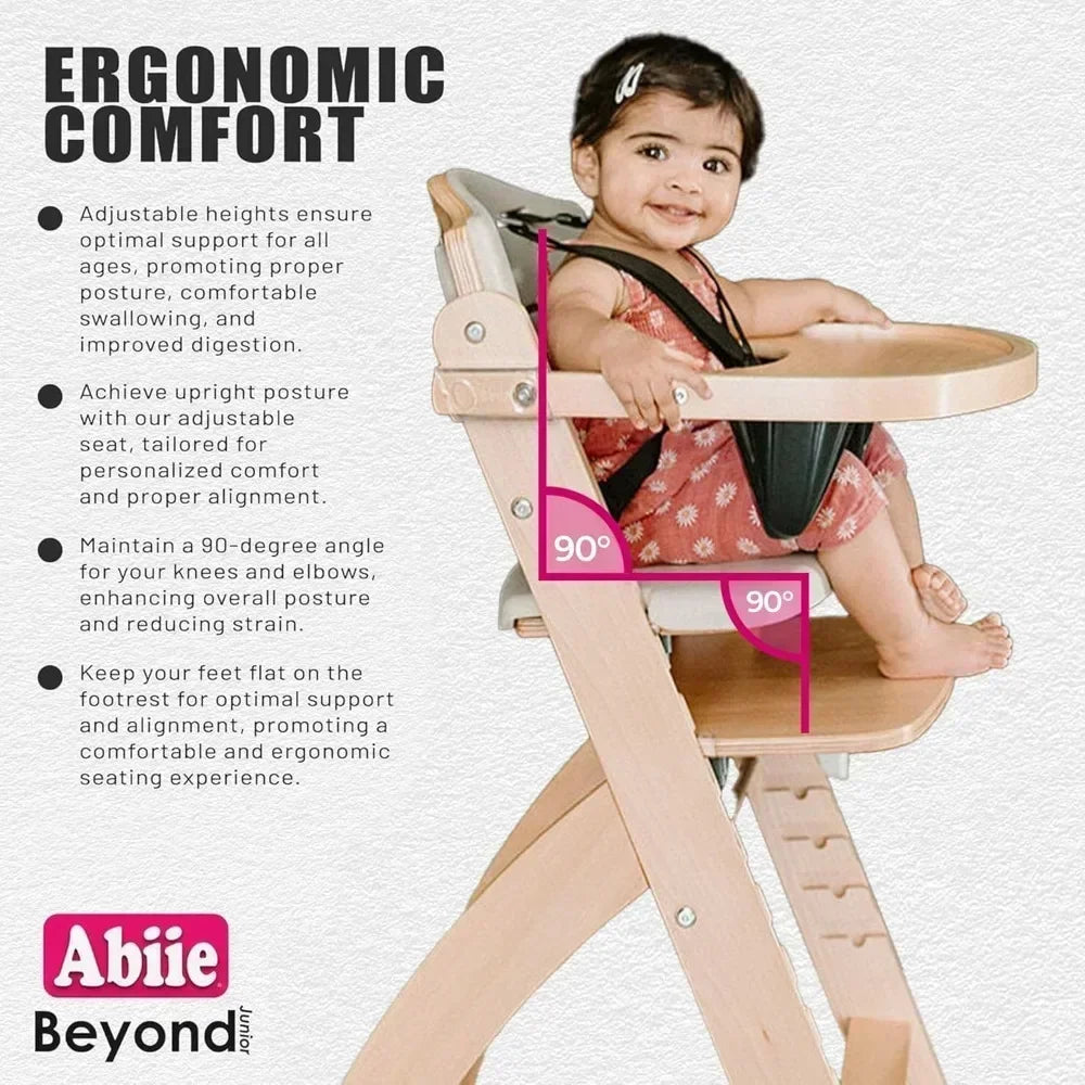 Hot salesHot salesBeyond Junior Wooden High Chair with Tray