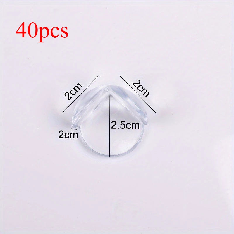 20/40/60/100pcs Child Baby Safety Silicone Protector Table Corner Edge Protection Cover Children Anticollision Edge & Guards