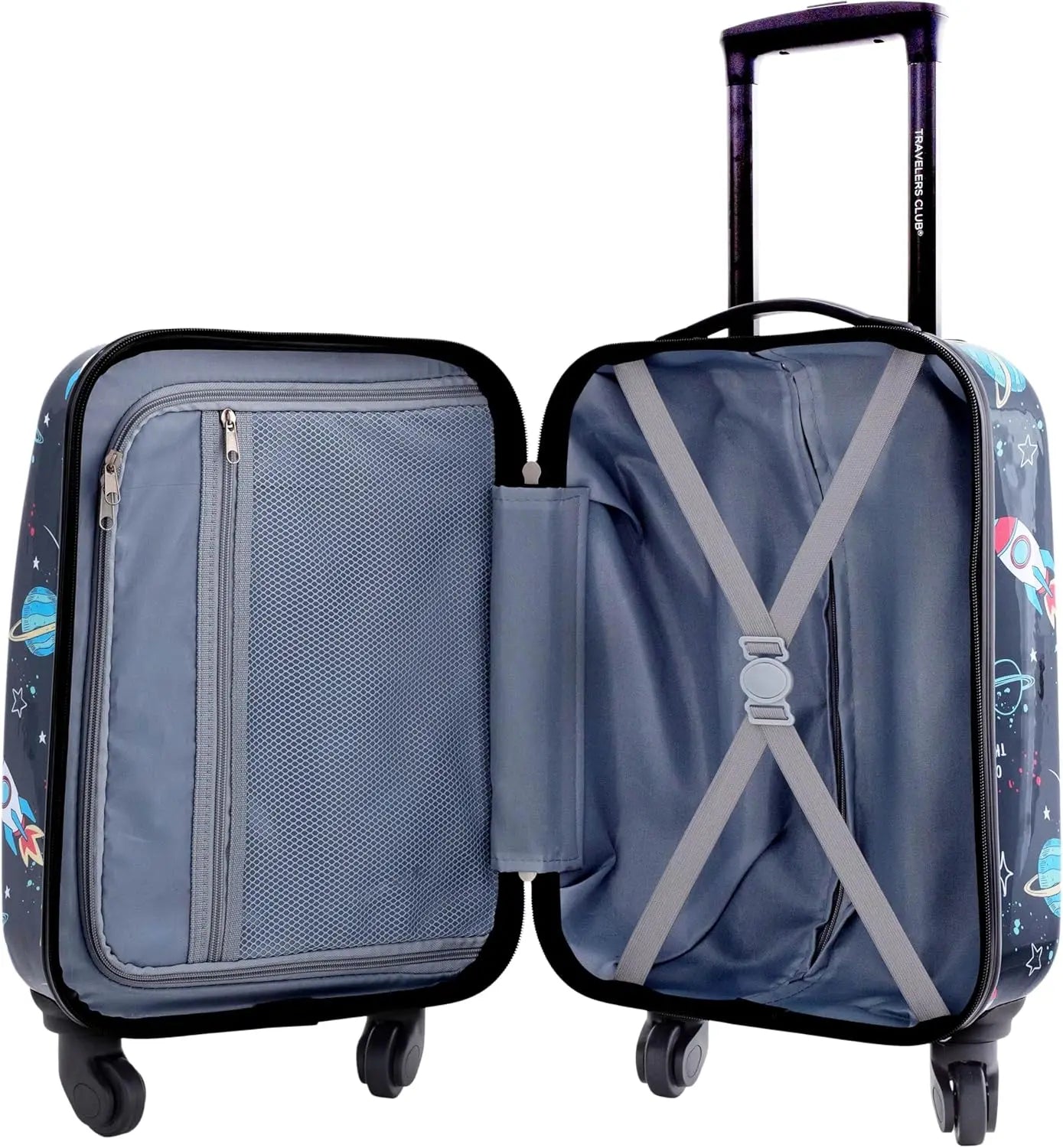 Kids Space-Themed Luggage Set, 5-Piece Travel Gear for Children's Adventures