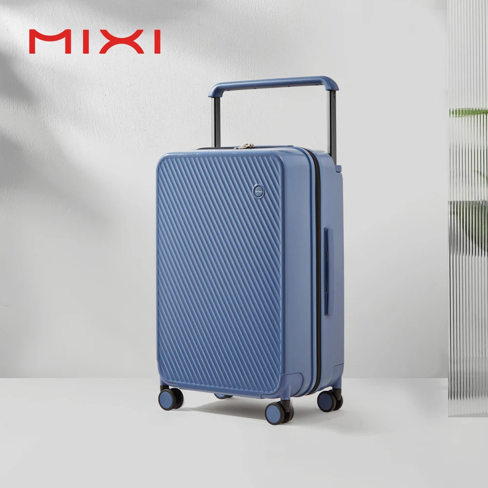 Mixi Gorgeous Wide Handle Suitcase 24" Travel Luggage Rolling Wheels Women Men 20" Carry On Cabin Hard side