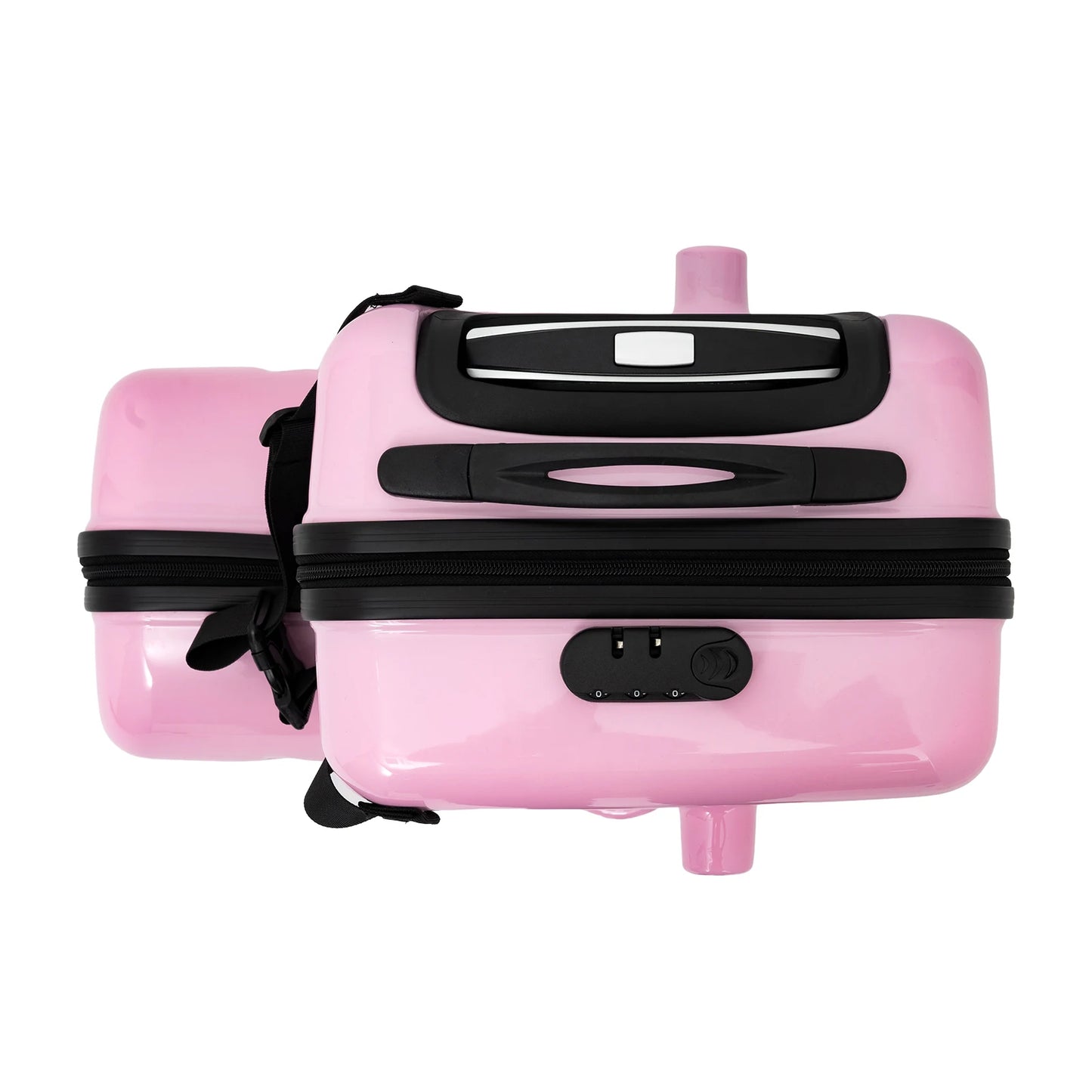 Ride-On Travel Suitcase for Kids 3-6 Years, 20" Large Capacity Hardshell Luggage with Safety Belt & 4 Silent Wheels