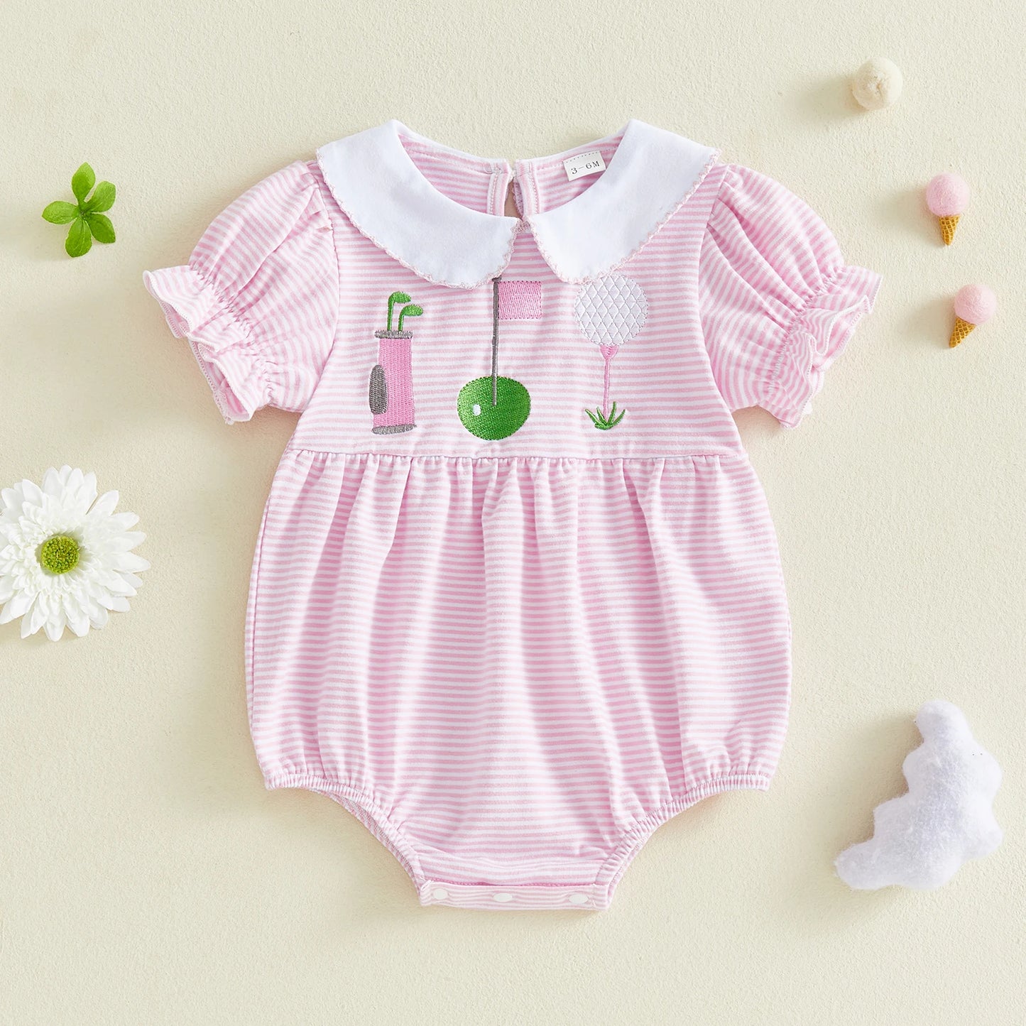 Cute Toddler Floral Print Romper with Ruffle Sleeves and Bow Detail Summer Jumpsuit