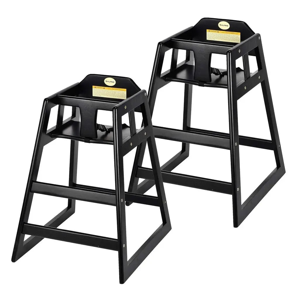 Wooden High Chairs or Babies and Toddlers with Saety Strap