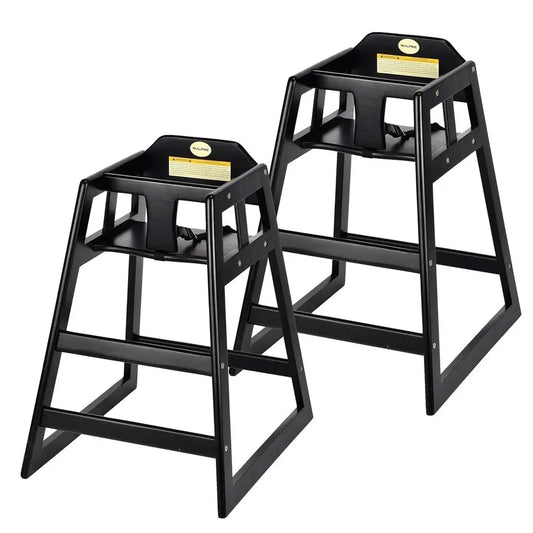 Wooden High Chairs or Babies and Toddlers with Saety Strap