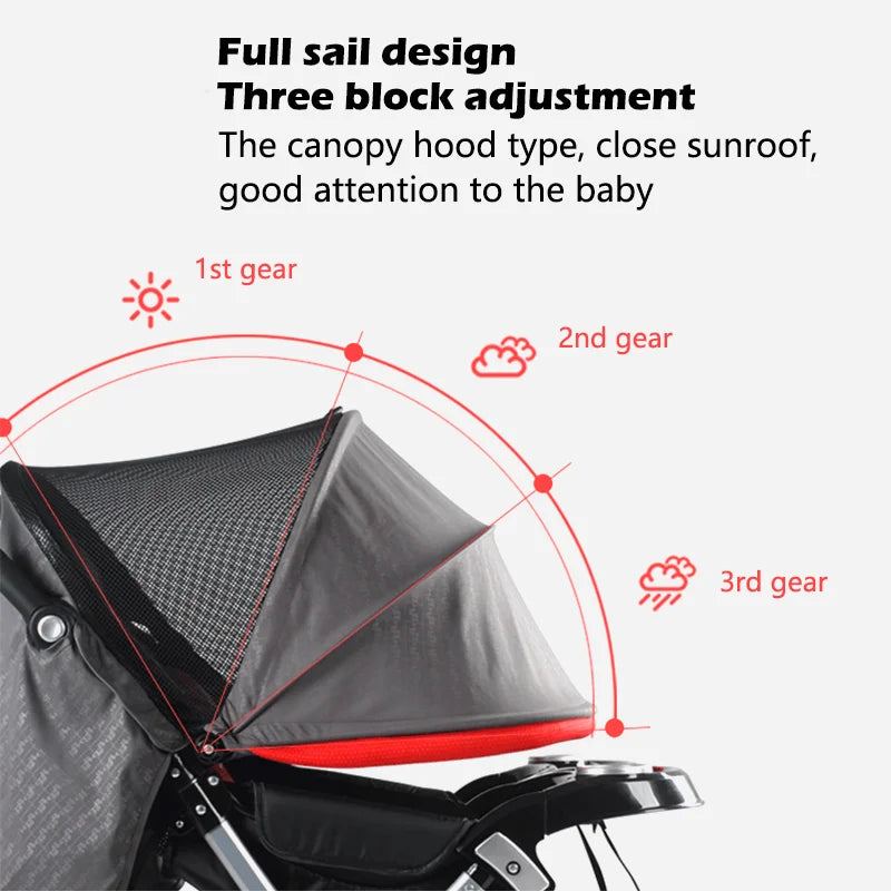 Twins baby stroller,Lightweight , travel friendly, ultra comfort and folding