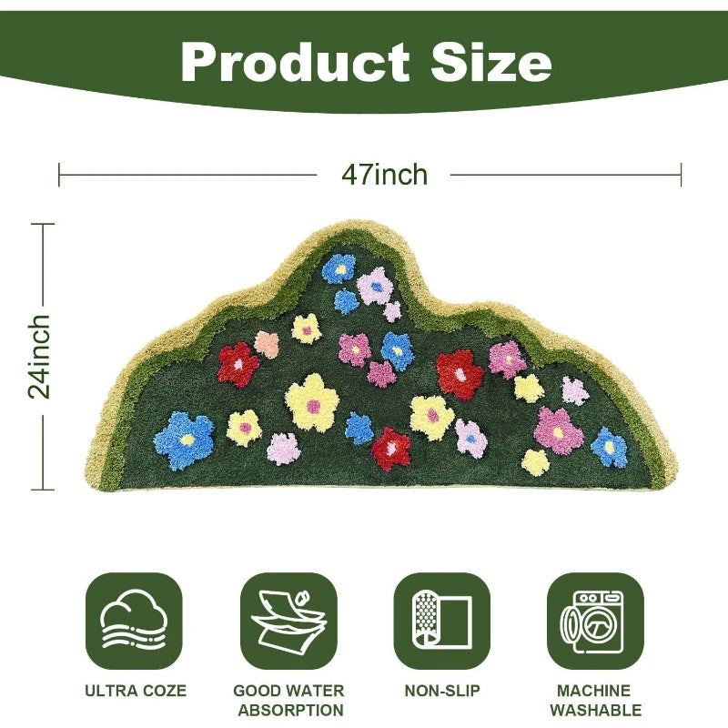 Cute Green Moss Rug Mat