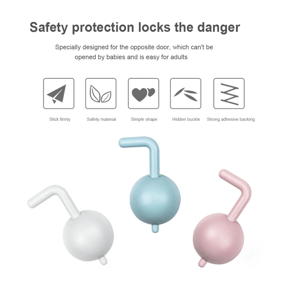 Multi-Purpose Child Protection Safety Lock Anti-pinch Child Safety Cabinet Lock Safe Quick and Easy Adhesive Security Protector