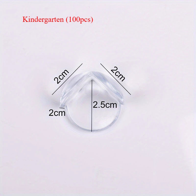 20/40/60/100pcs Child Baby Safety Silicone Protector Table Corner Edge Protection Cover Children Anticollision Edge & Guards